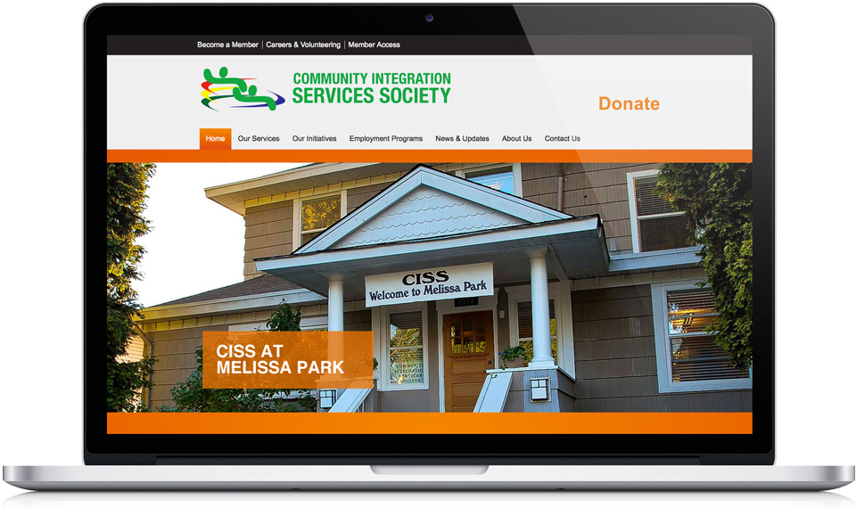 Community Integration Services Society home page